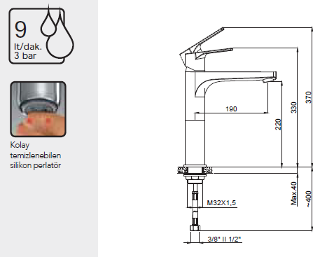 Adell Lavabo Bataryası